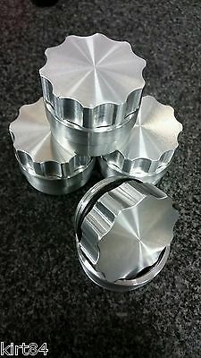 1.5" Usa Aluminum Billet Filler Neck Weld On Screw Cap Bung O-ring Fuel Coolant