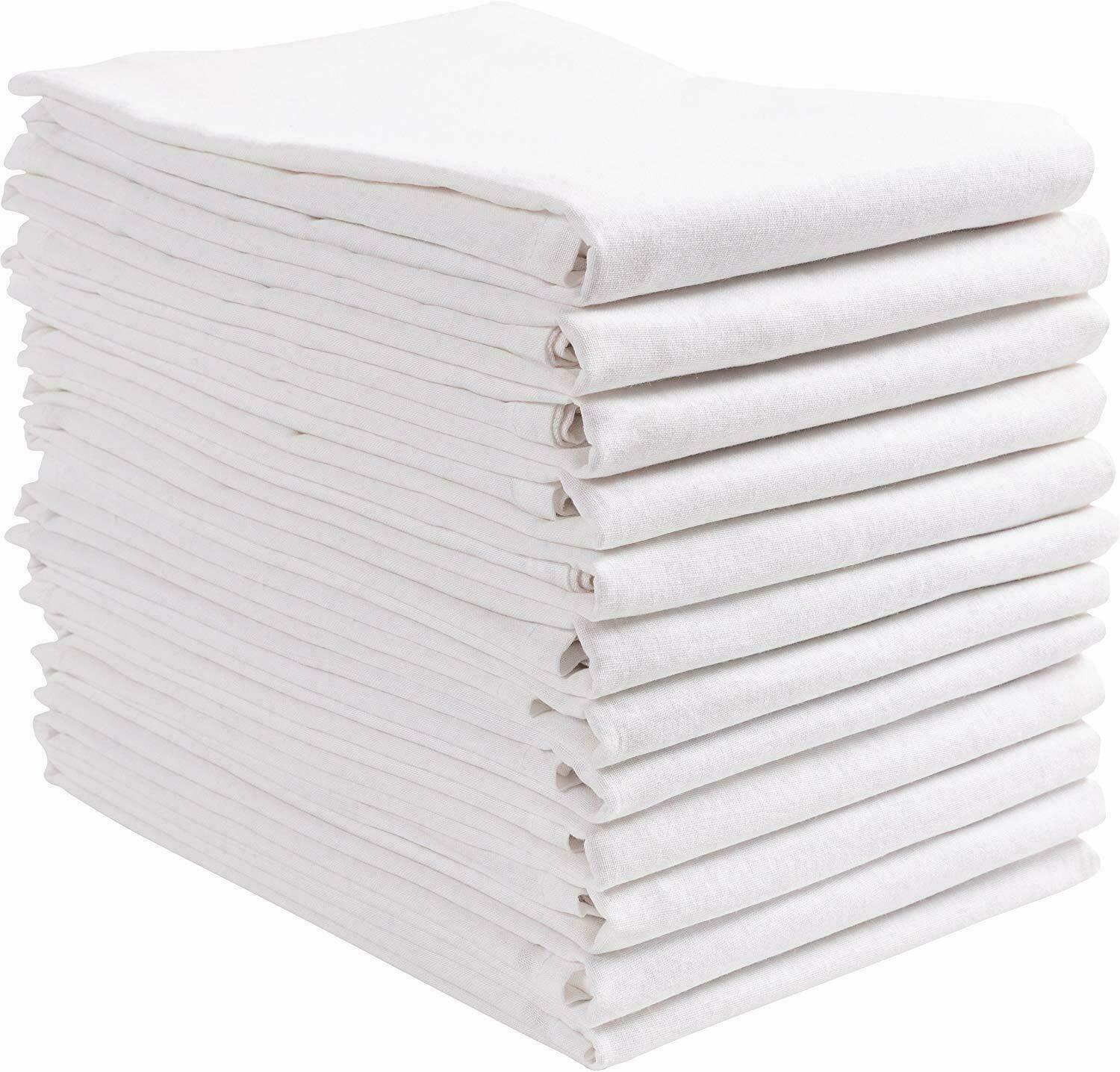 Flour Sack Towels,6-12-24-36 Pcs 100% Cotton,24x26 Kitchen Dish Towel Plain Usa