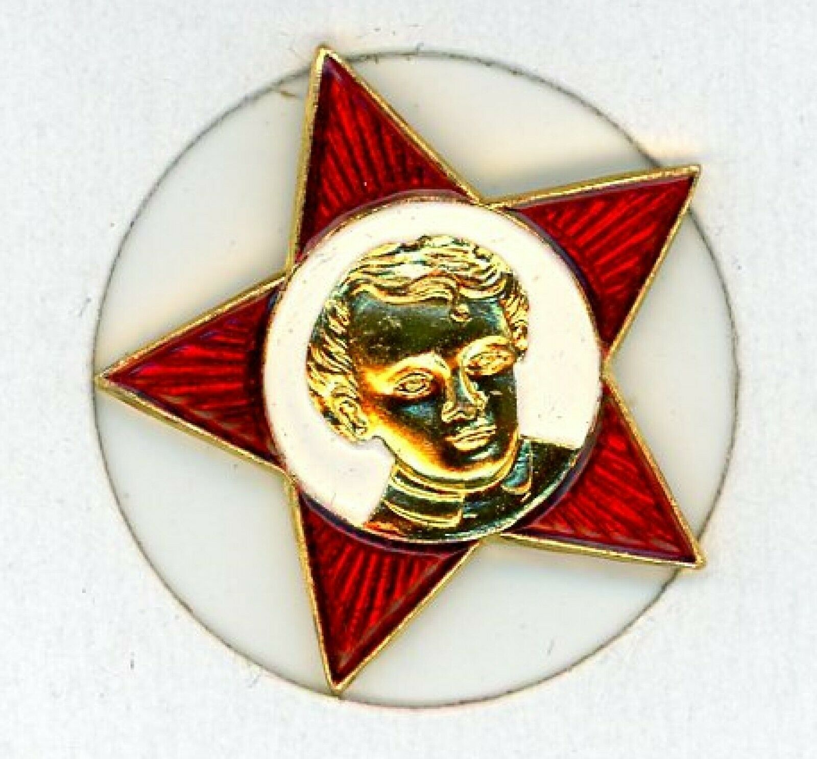 Soviet Ussr Cccp Young Lenin Octobrist Pioneer Red Star Badge Pin