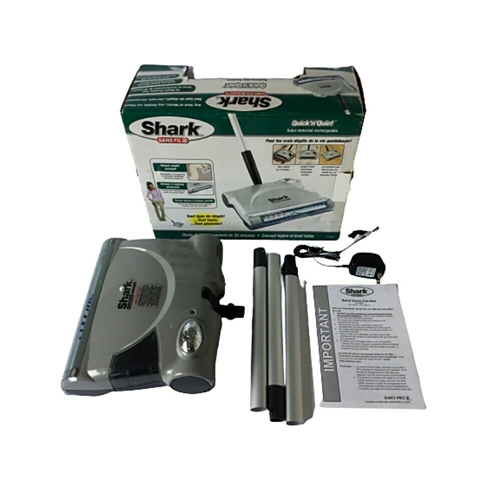 Shark Euro-pro Cordless Sweeper Cleaner Rechargeable Quick N Quiet (parts)