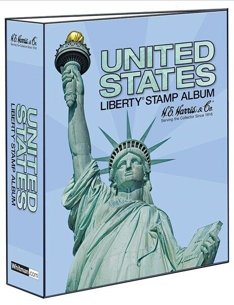 He Harris Stamp Album Traditional Us Liberty Binder 3 Inch 2 Post New Durable