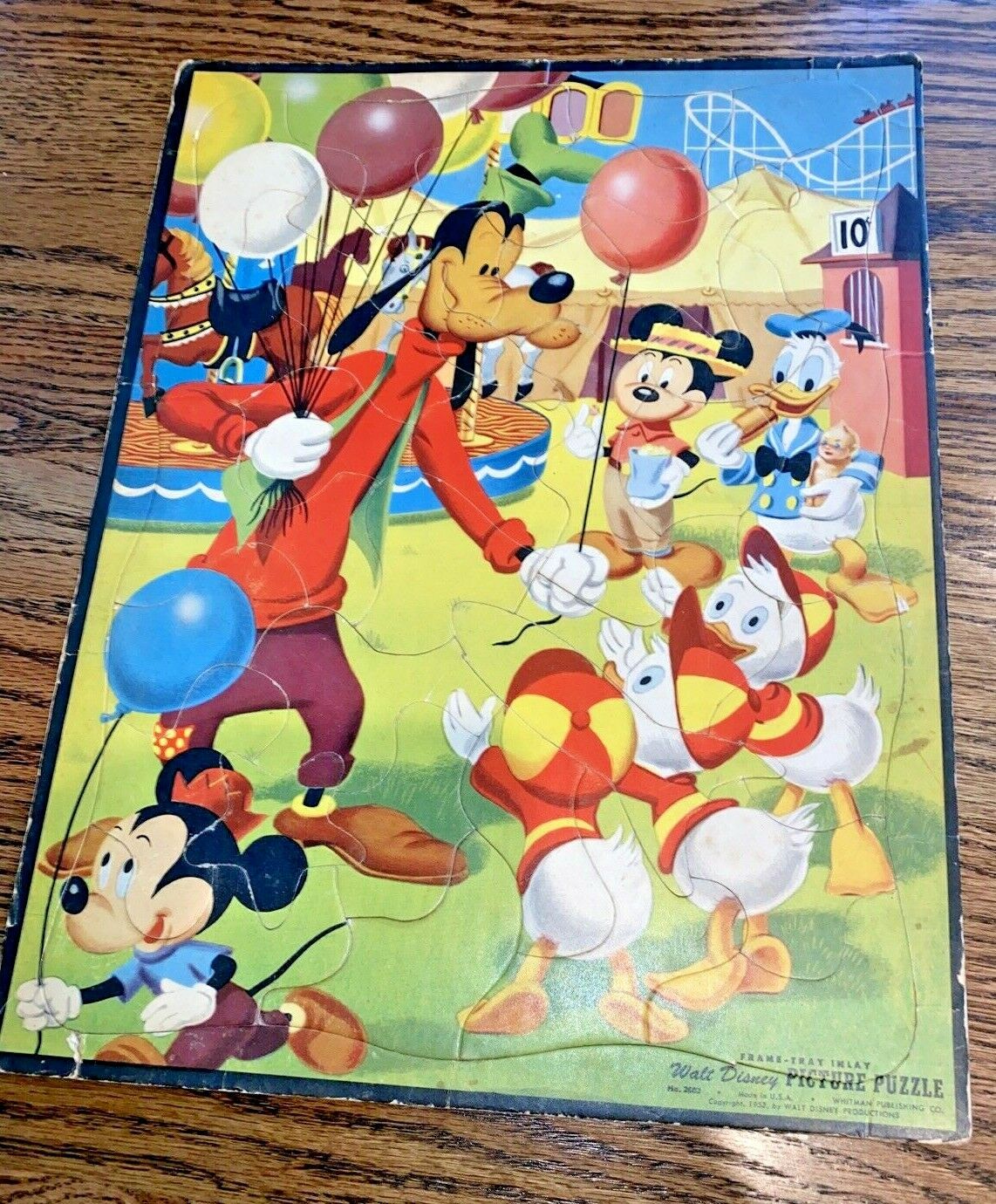 Vintage 1952 Walt Disney 'goofy' Puzzle Whitman Publishing