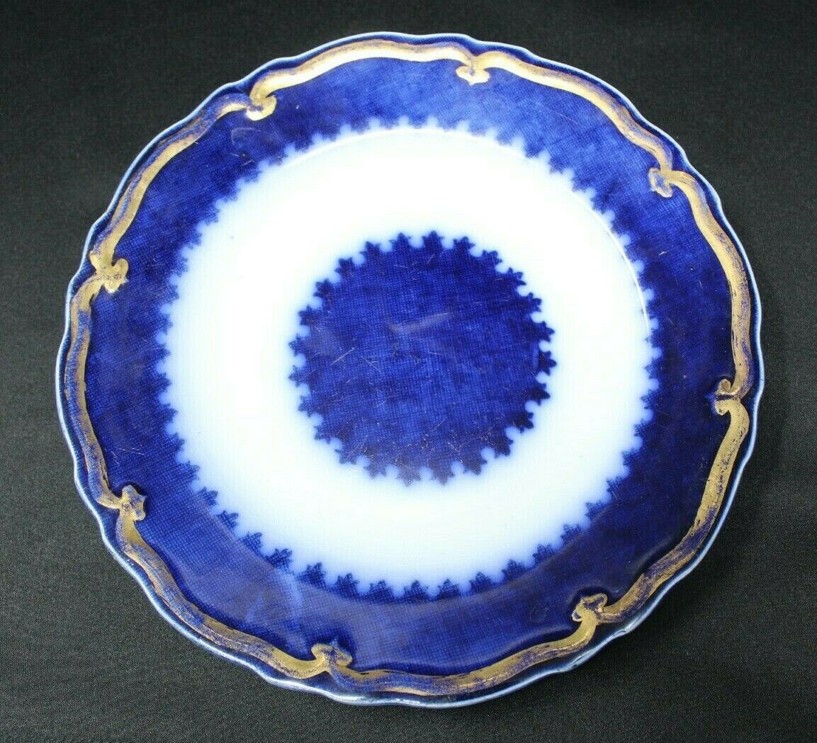Wh Grindley The Marquis Flow Blue 8" Salad Plate