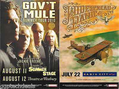 Gov't Mule Widespread Panic Jackie Greene Concert Handbill Mini-poster  Nyc 2010