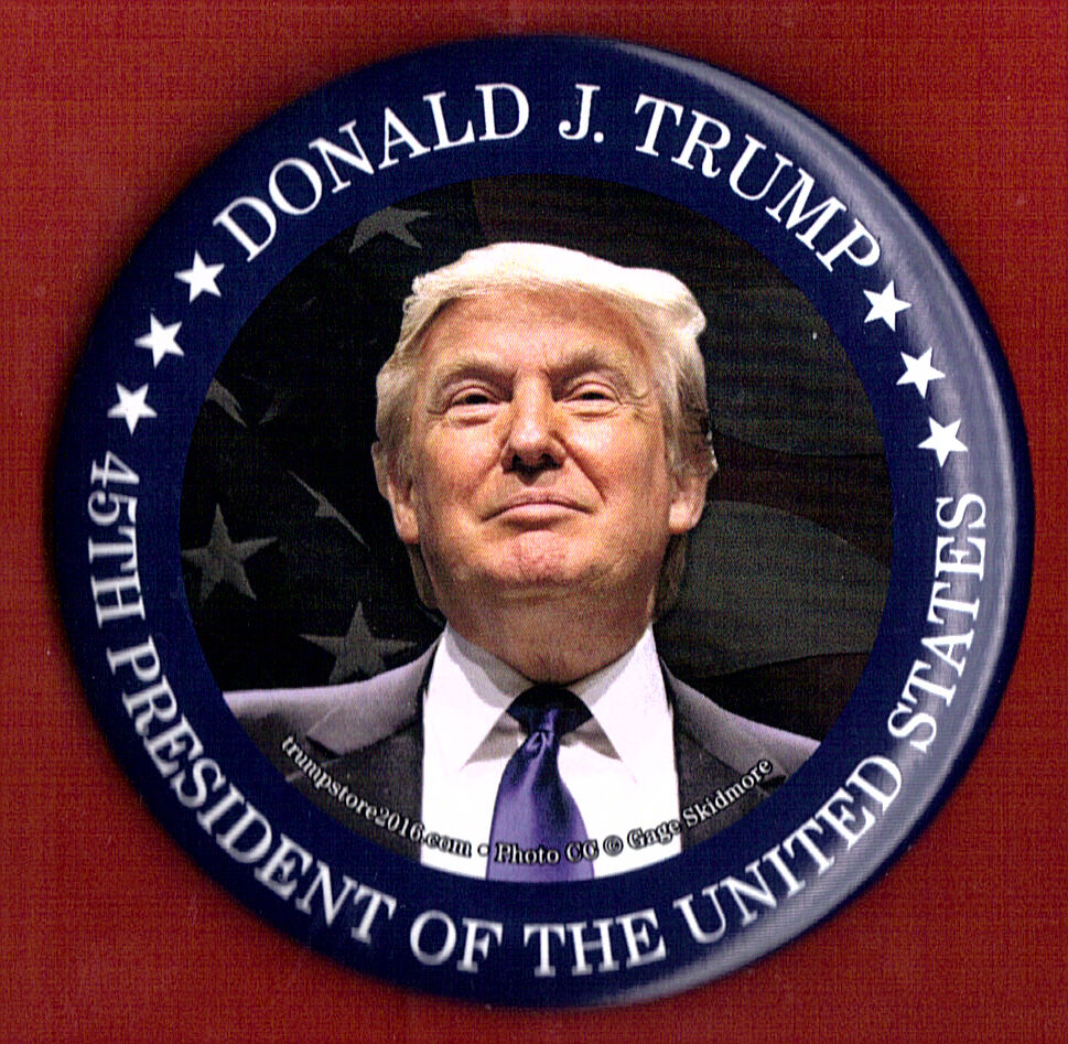 2016 Donald J.trump 3" / "45th President" Inaugural Souvenir Button(xmas)
