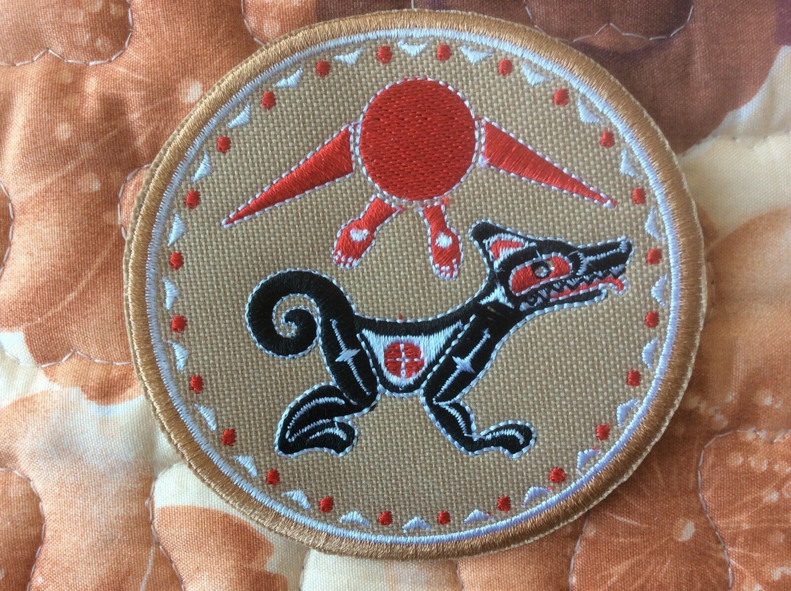 Patch Coyote Native American Style