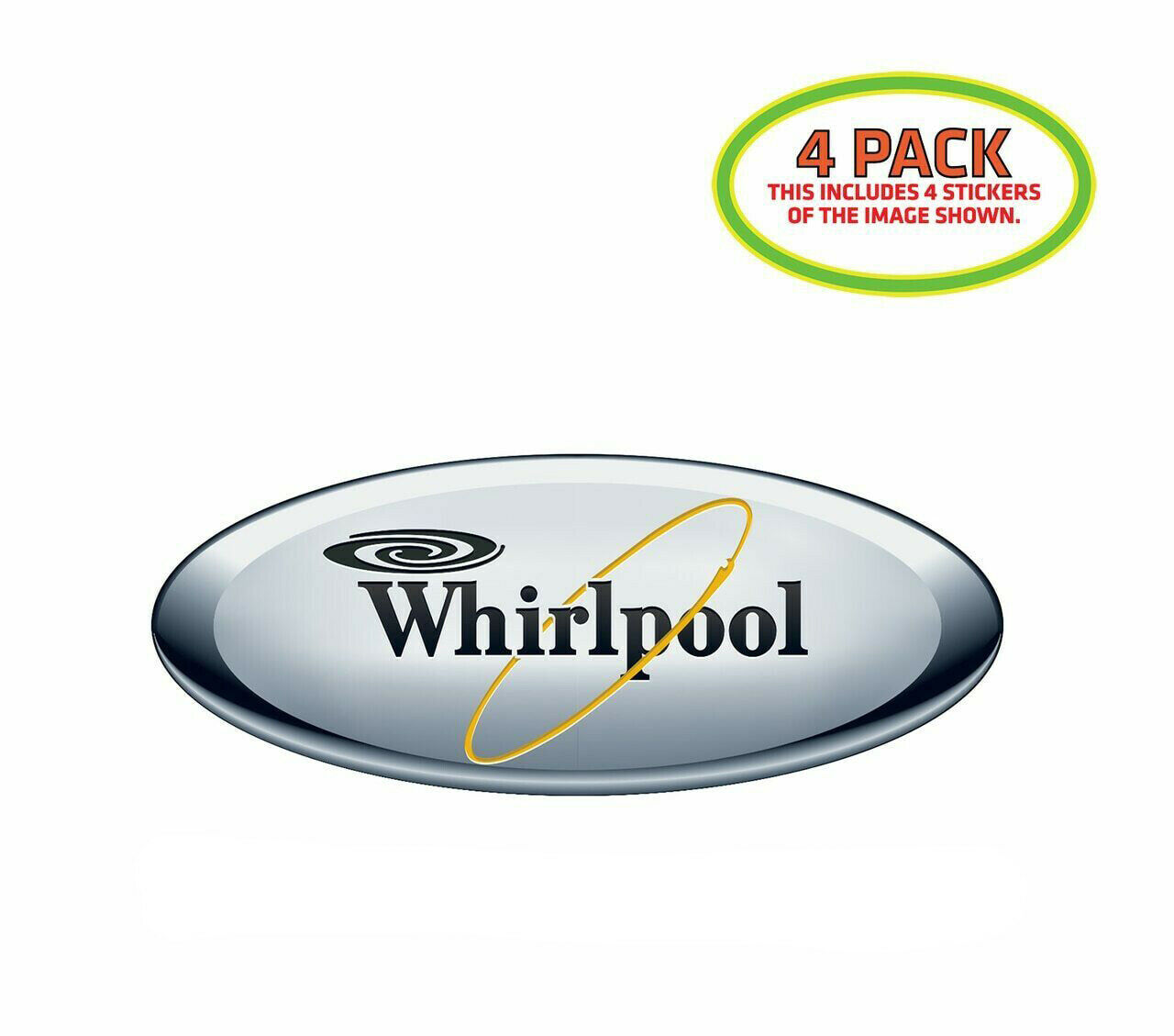 Whirlpool 2005 Sticker Vinyl Decal 4 Pack