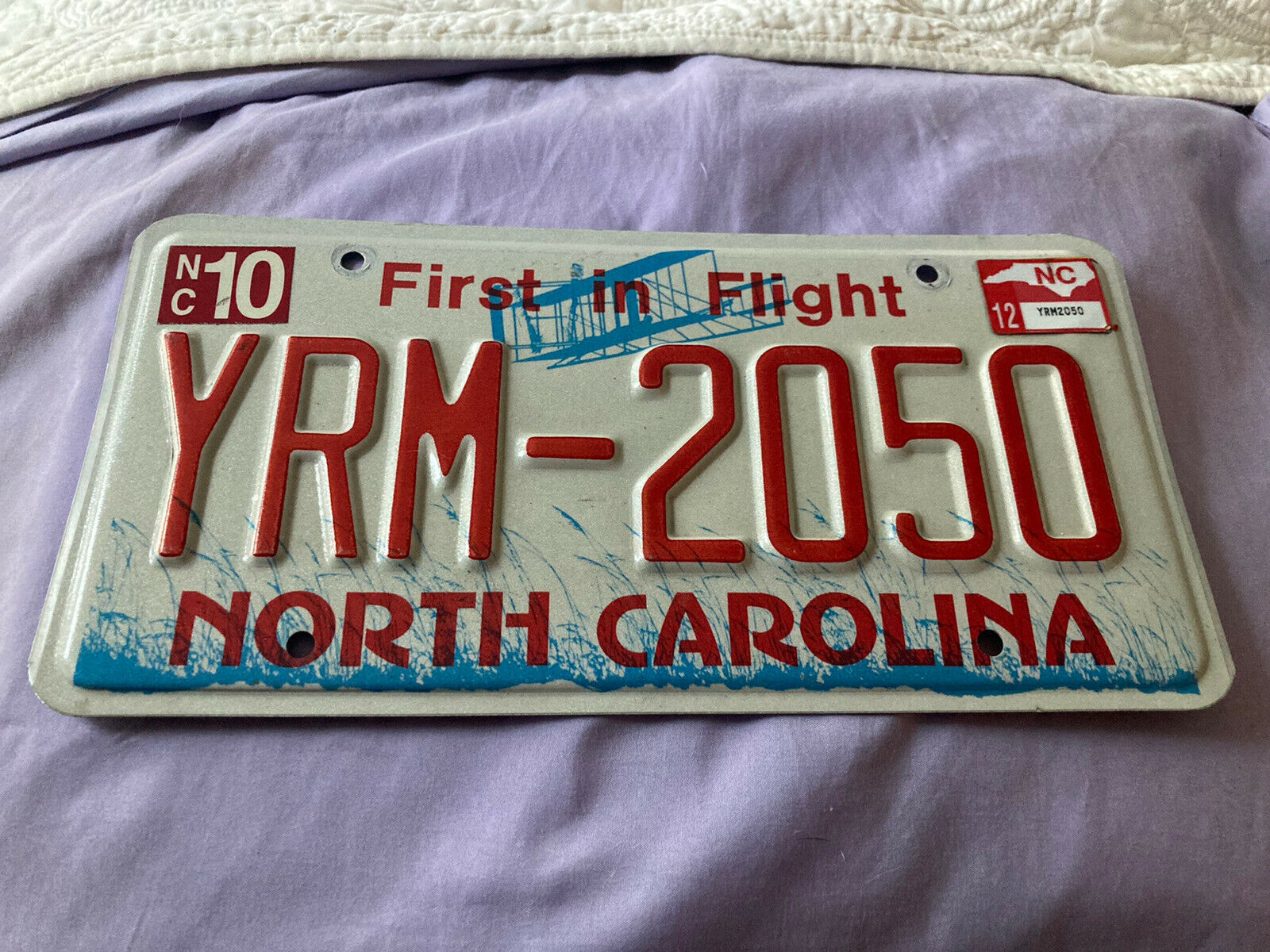 North Carolina License Plate 2012
