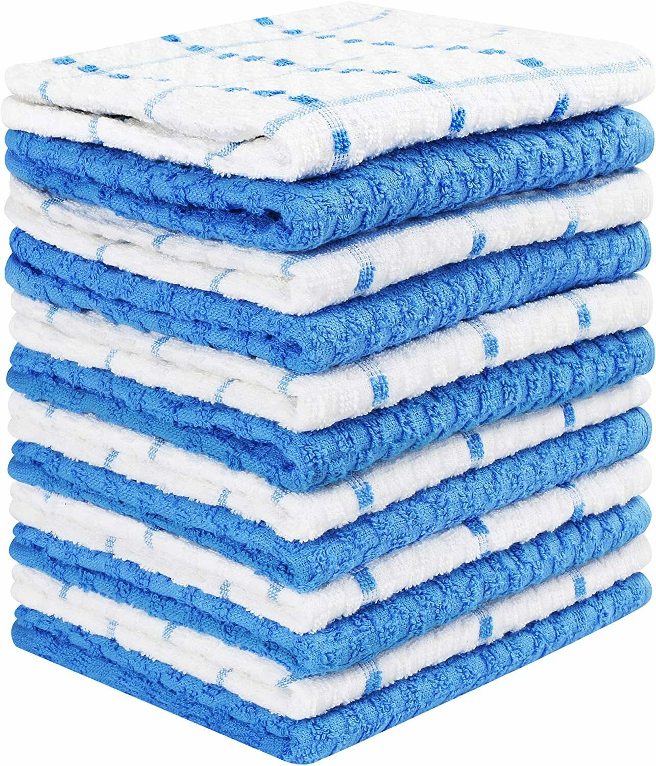 12 Pack Kitchen Towel Dish Cloth Super Absorbent Tea Towels 15x25" Utopia Towels