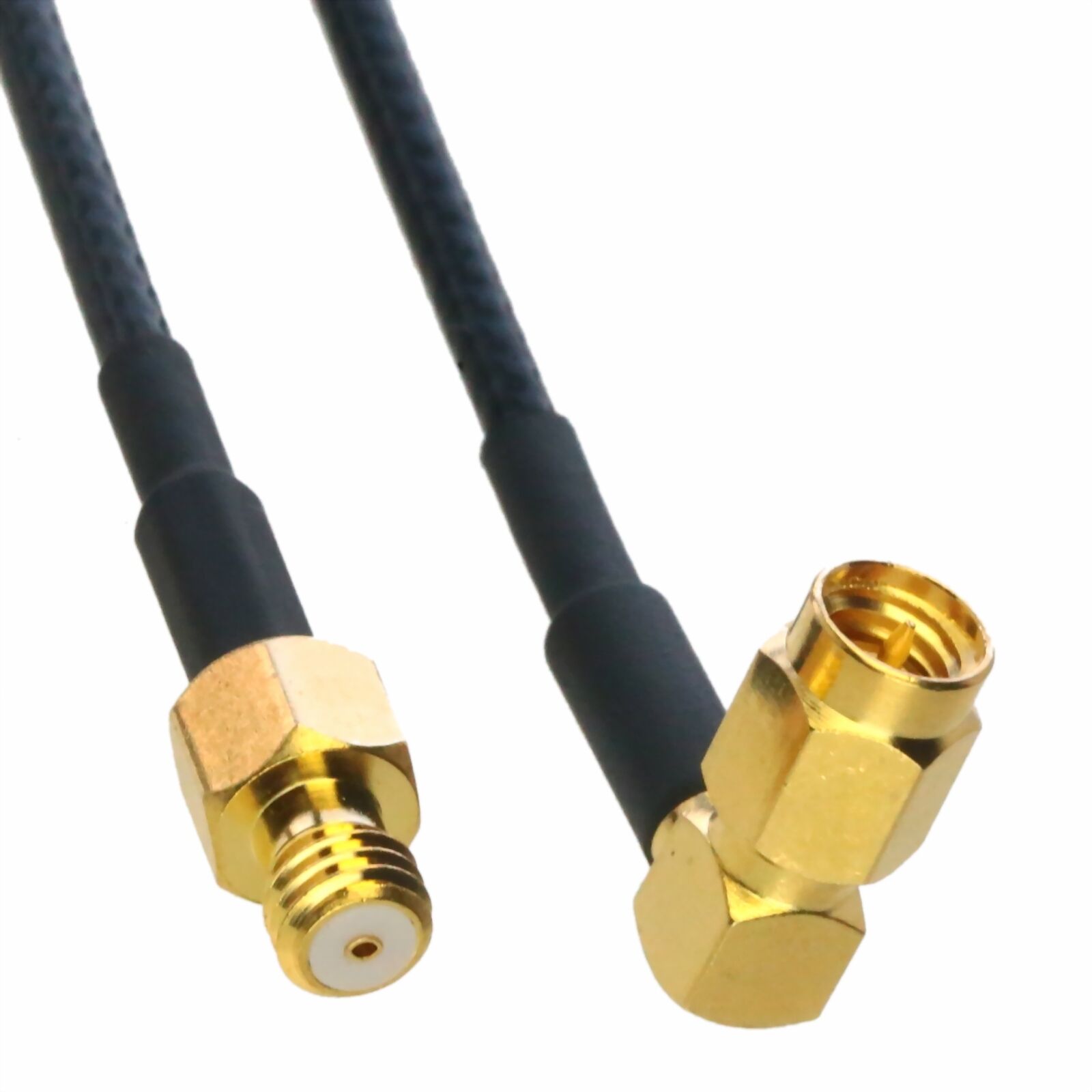 Rf Microdot Elbow M To F Extension Cable For Ultrasonic Transducers Instruments