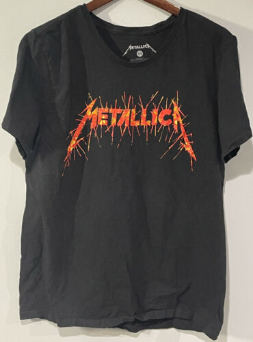2018 Metallica World Tour Band Shirt Hard Wired Black 2xl Xxl Double Sided