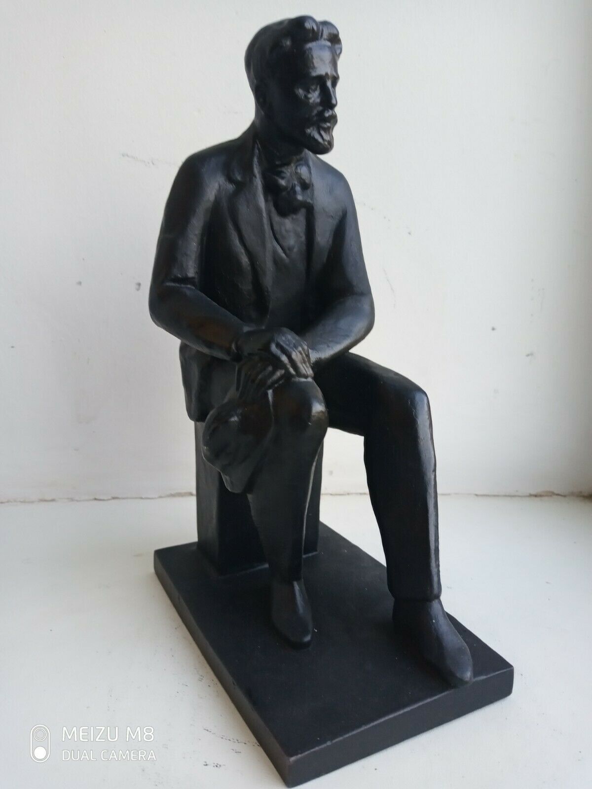Anton Chekhov Writer Bust Ussr Figurine Statue Vintage Metal