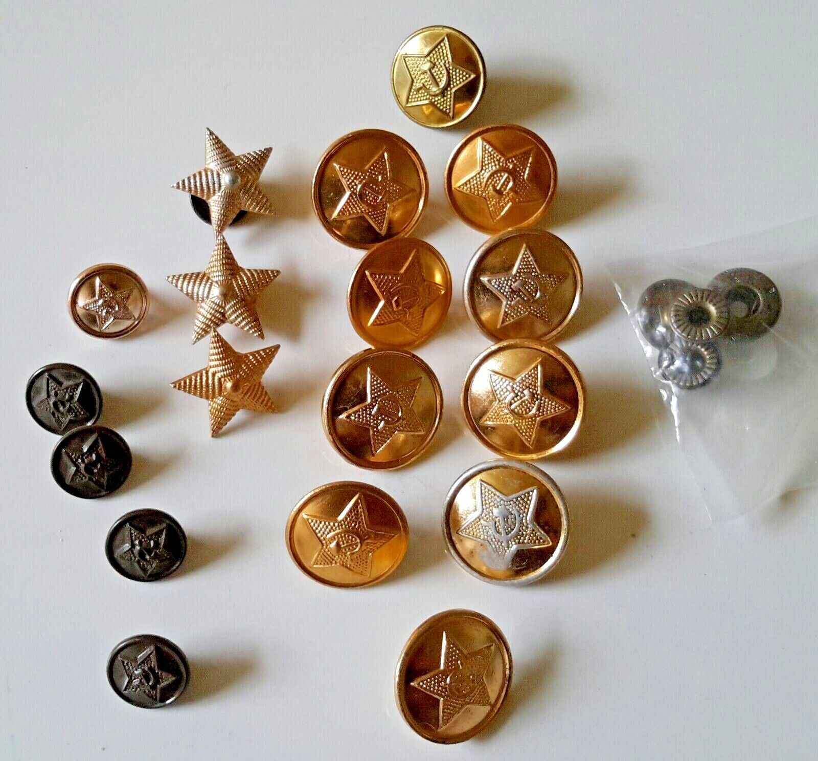 Soviet Army Vintage .buttons Military Ussr