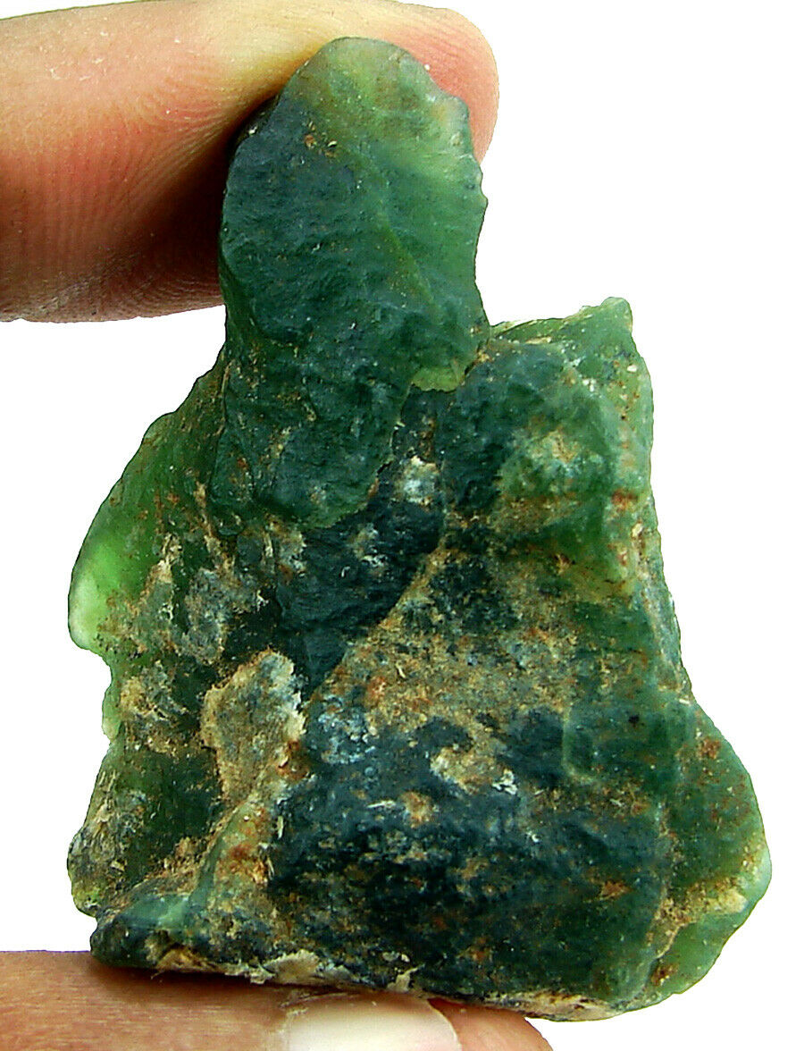 123.00 Ct Natural Raw Green Serpentine Loose Gemstone Rough Crystal Stone - 4568