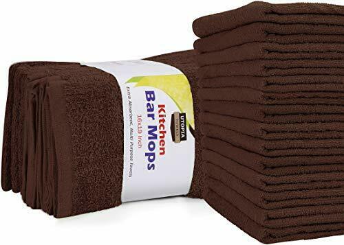 12 Kitchen Bar Mop Towels Cleaning Towels 16x19" Cotton Utopia Towels