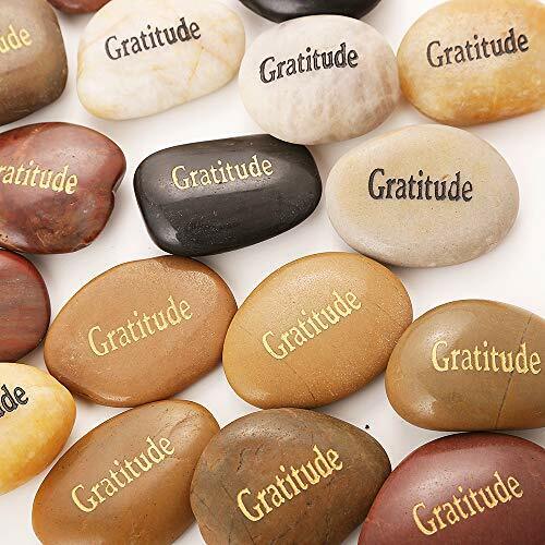 Rockimpact 50pcs Gratitude Gratitude Rocks Bulk Engraved Rocks Inspirational ...