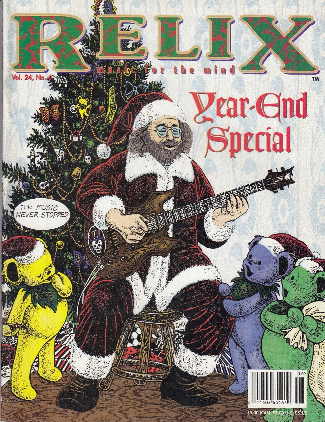 Jerry Garcia Relix Mag. New 0143026546326 Vol.24 No.6 H.o.r.d.e. Furthur Fest