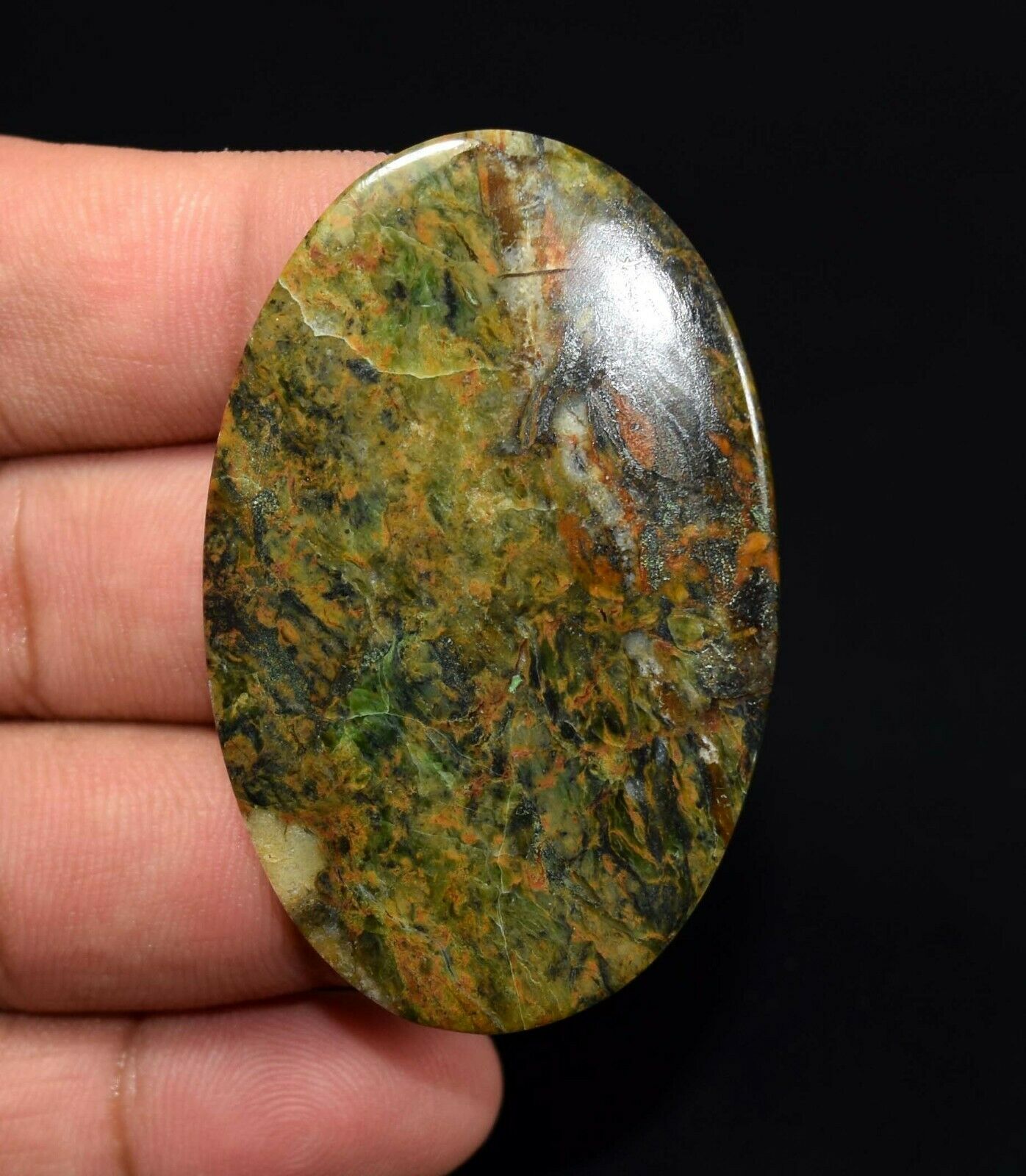 65.05 Cts. 100% Natural Serpentine Opalite Oval Cabochon Loose Gemstone