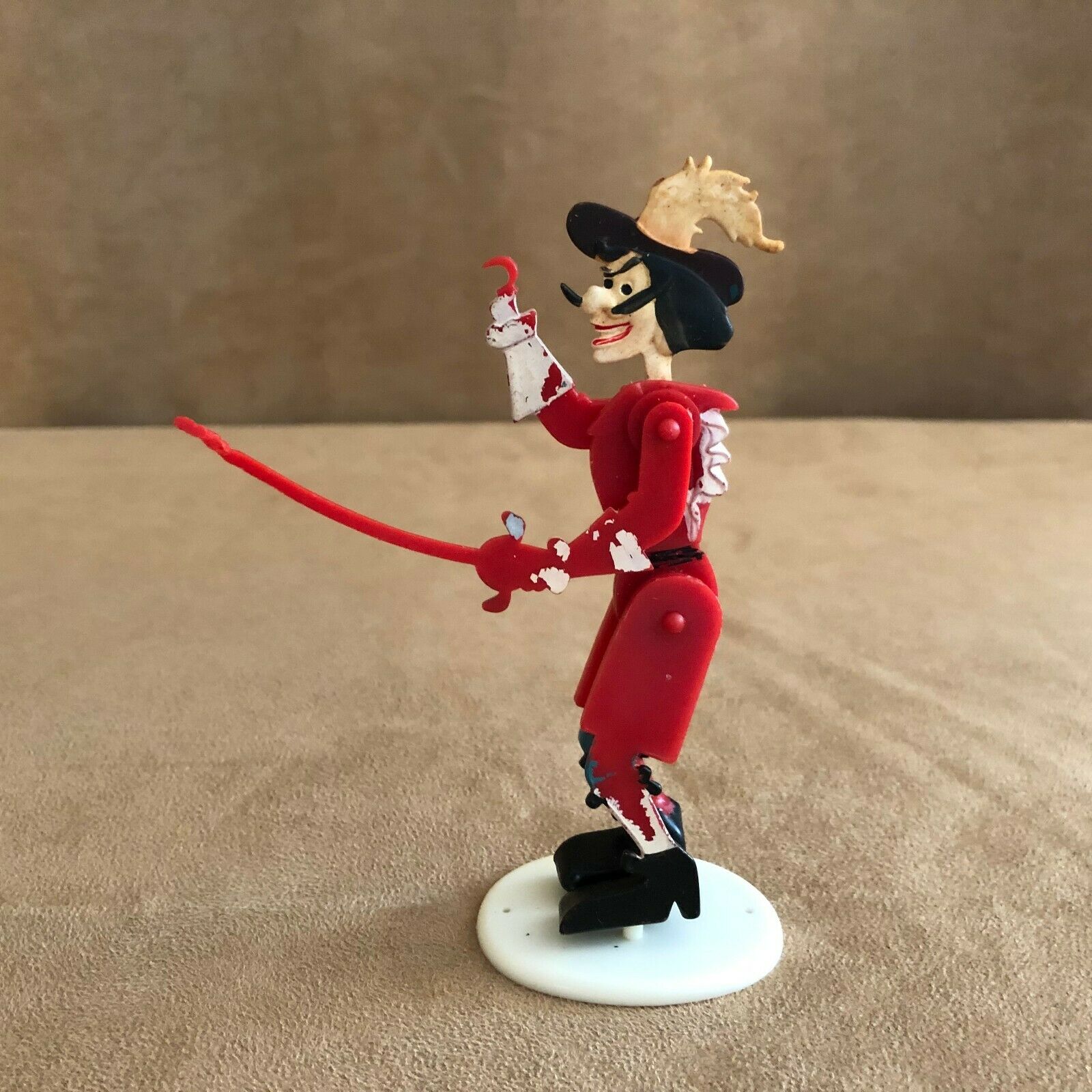 Captain Hook Marx Vintage Disney Peter Pan Snap-eeze Figure Toy 1960 Plastic