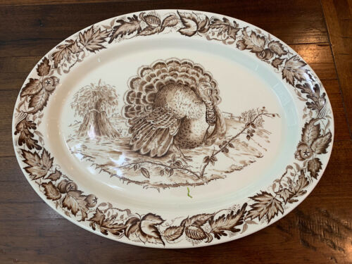 Royal Staffordshire 20x15 1/2" Large Turkey Serving Platter By Clairce Cliff