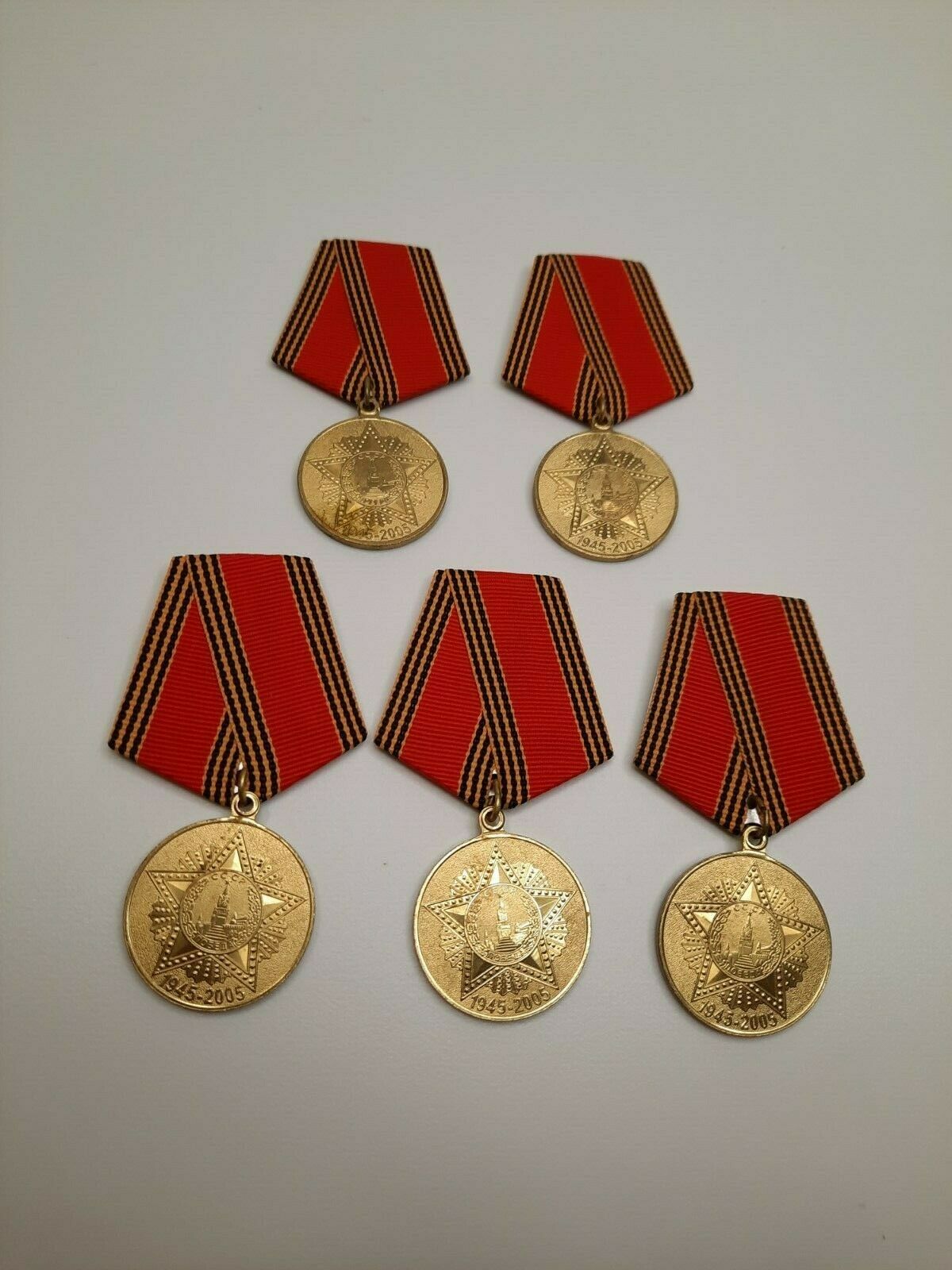 Vintage, Old, Rare, Antiques, Retro, Soviet Medals 60 Years Of Victory, Ussr
