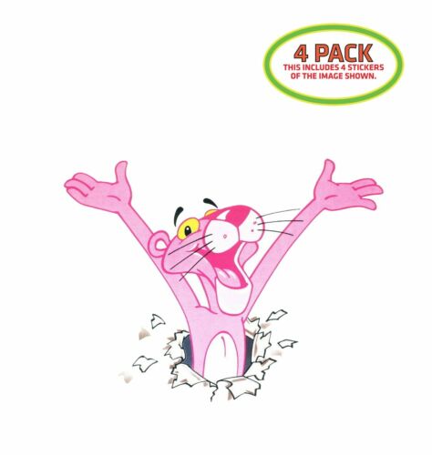 Pink Panther Sticker Vinyl Decal 4 Pack