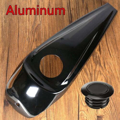 Us Aluminum Smooth Dash Fuel Console Cover&gas Tank Cap For Harley Touring Flhx